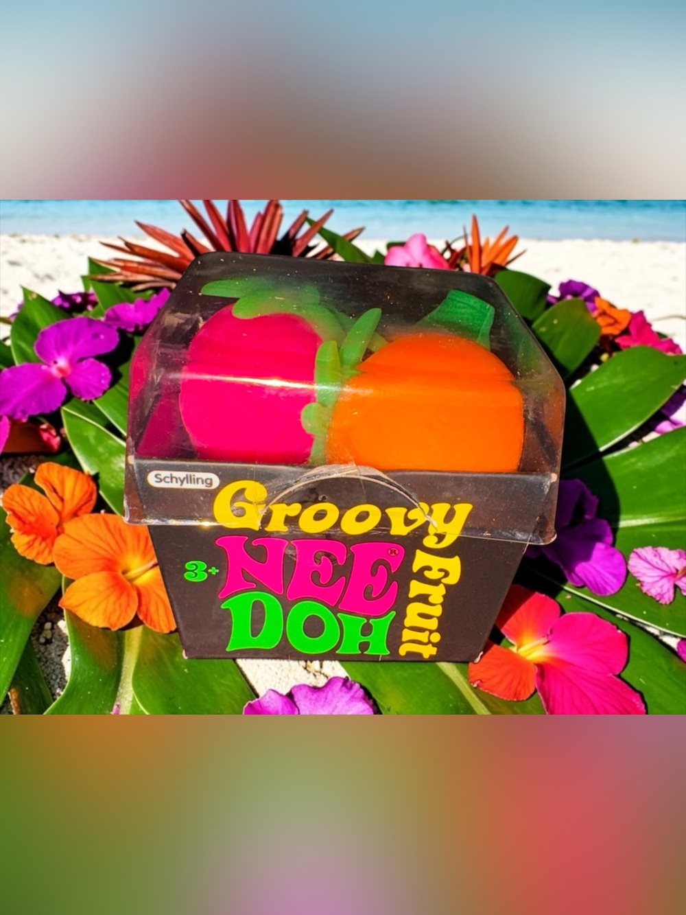 NEW Authentic NeeDoh Groovy Fruit 🍓🍌🍊 Sensory Squishy Fidget